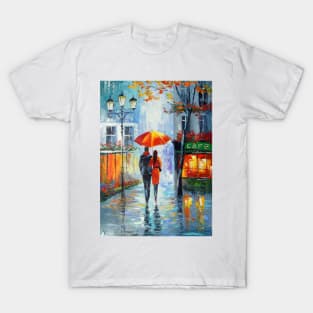 Romantic walk around the city T-Shirt